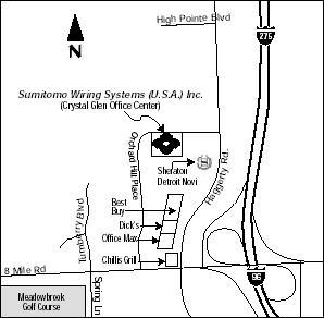 Palm Springs Road area map near El Paso office